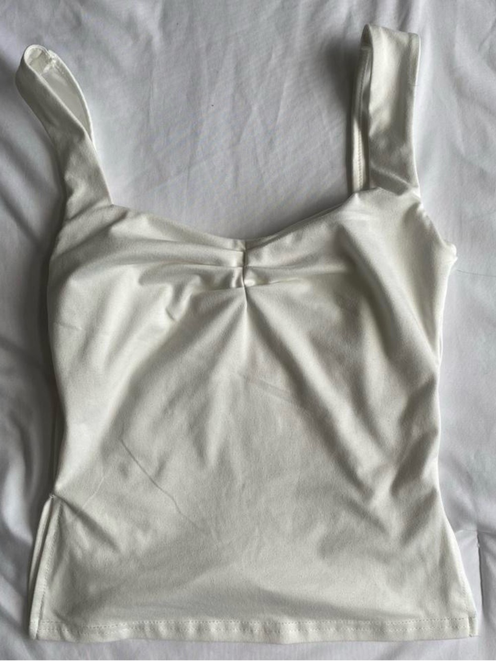 Everyday White Square Neck Camisole